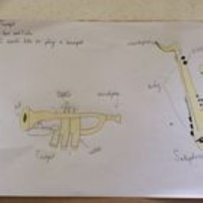 Year 2 Teni Learning about Brass Instruments